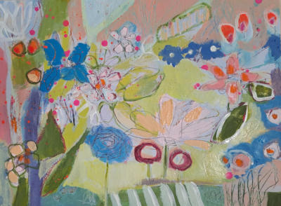 "Am Wegesrand", Acryl-Mischtechnik, 50 x 30 cm