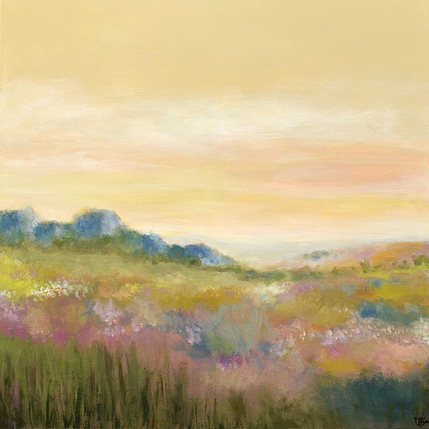 "Wilde Blaubeeren", Acrylmischtechnik, 80 x 80 vm