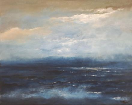 "Dancing light", Acrylmischtechnik, 50 x 40 cm