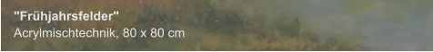 "Frühjarsfelder", Acrylmischtechnik, 80 x 80 cm (verkauft)