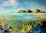 "Morgenspaziergang", Acryl auf Leinwand, 40 x 60 cm