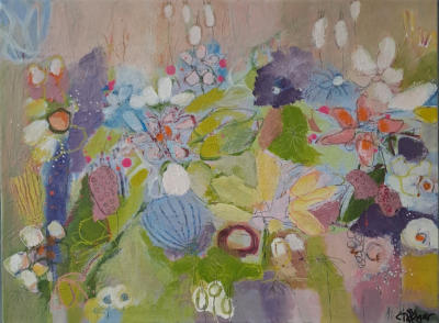 "Am Wegesrand", Acryl-Mischtechnik, 50 x 30 cm