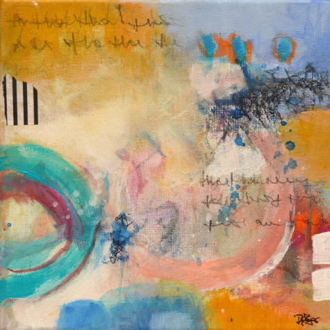 "Enjoy life", Acryl, 20 x 20 cm