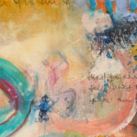 "Enjoy life", Acryl, 20 x 20 cm