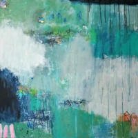 "Heaven's secret", Acrayl auf Leinwand, 80 x 80 cm